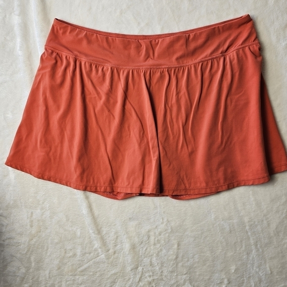 Patagonia skort skirt womens XXL orange 15 inches long lining shorts - Picture 1 of 8